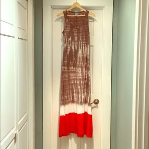 Tie-dyed maxi dress